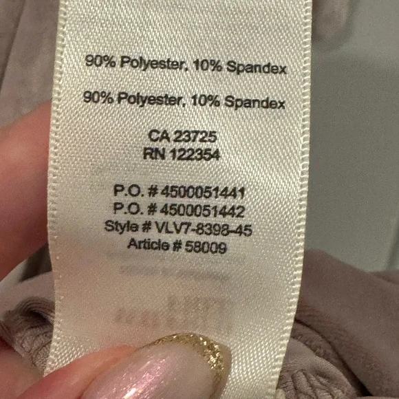 Aritzia Wilfred Free Klum Blush Pink Velvet Faux Wrap Longsleeve Dress large - Picture 15 of 15